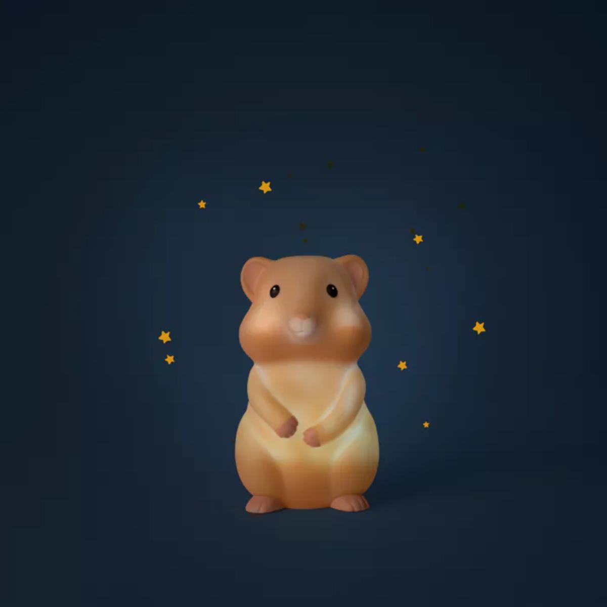 Veilleuse hamster (USB) Puce & Pilou Moulin Roty