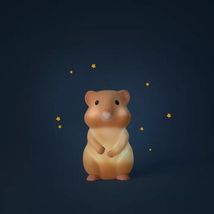 Veilleuse hamster (USB) Puce & Pilou Moulin Roty