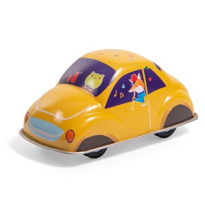 Voiture à friction LES JOUETS METAL Moulin Roty jaune