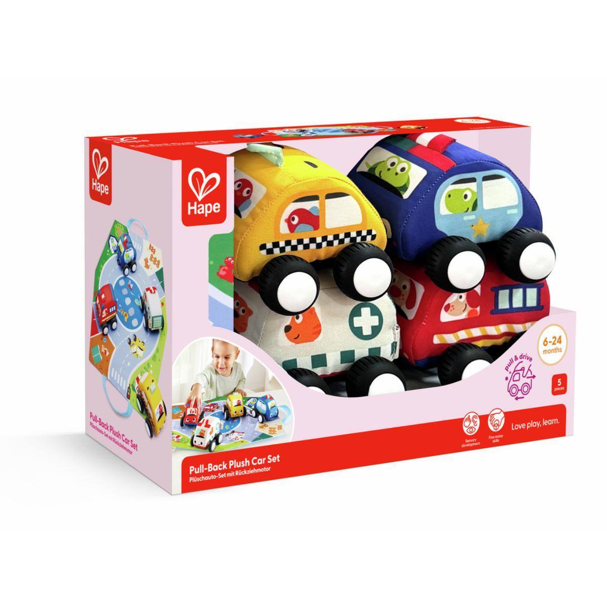 Voitures à rétrofriction et circuit lavables Hape